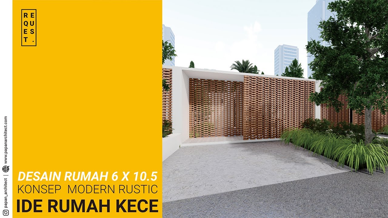 Desain Rumah 6x10,5 Simple dan MURAH