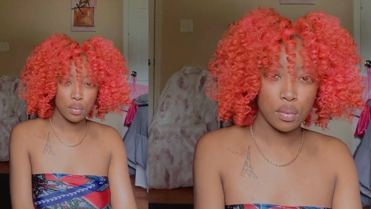 BLEACHING & DYEING MY NATURAL HAIR PINK 🦩💗 | Pajon Monye’ 💓