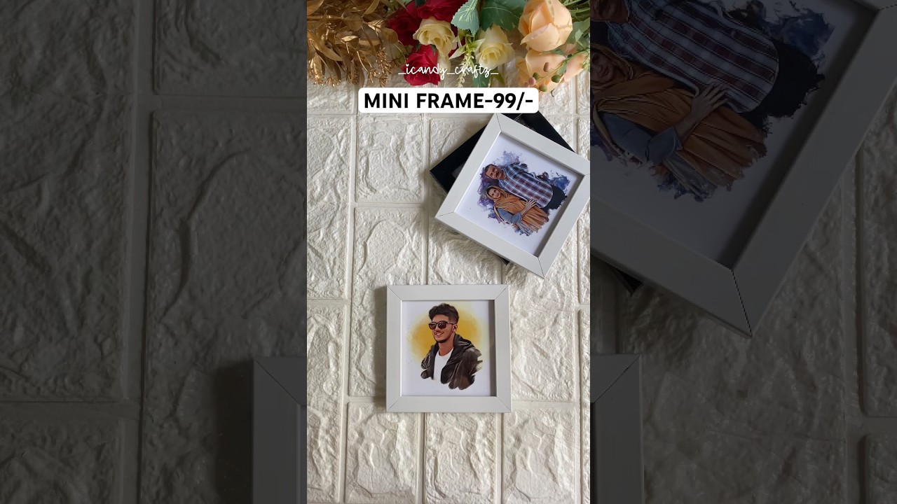 Offer closed🚫 #miniframe #miniphotoframe #photoframe #birthdaygift #anniversarygift #trendingshort