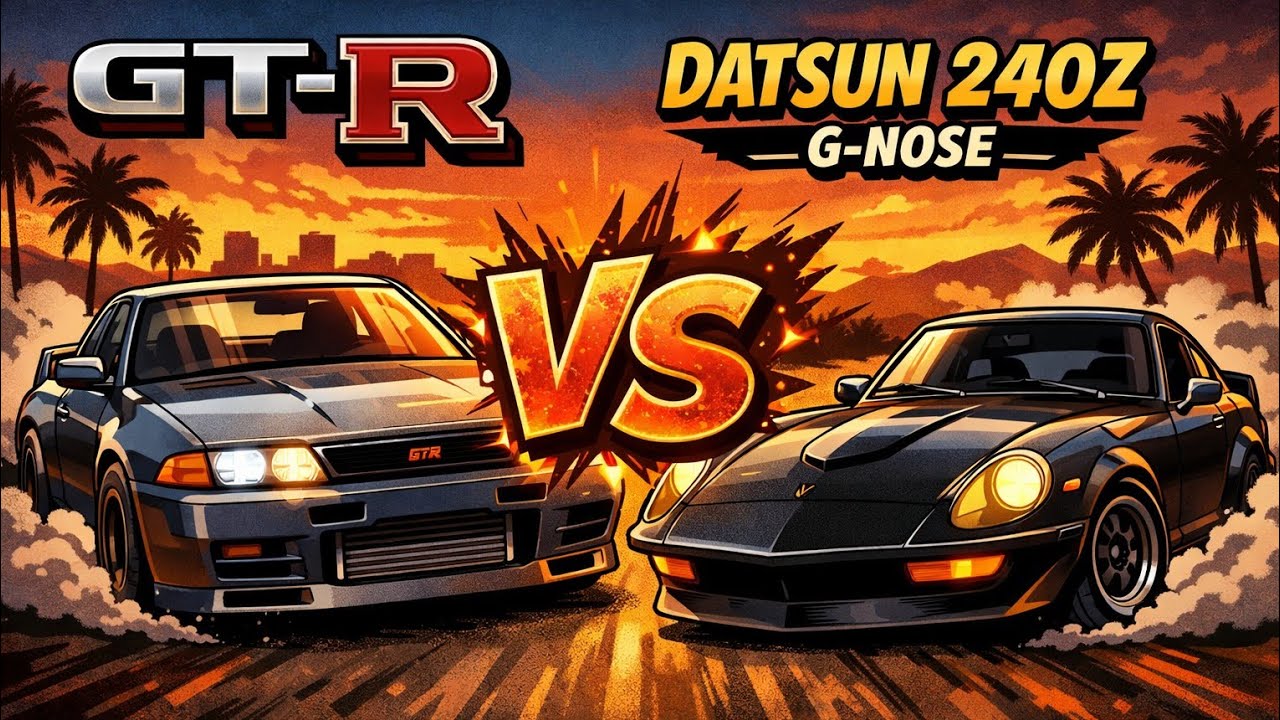 Nissan Z vs GT-R &ndash; Drag Race　#nissanfairlady 　#nissangtr gtr