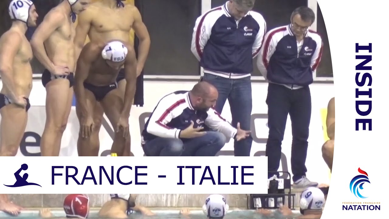Au coeur de l'équipe de France de Water-Polo pendant France-Italie - INSIDE