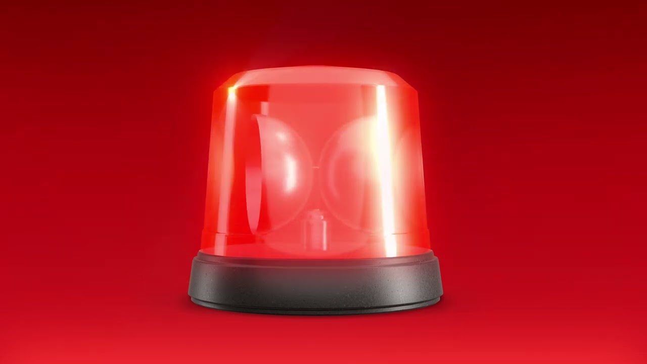 Police siren alert animation. No sound. Alarm. Free to use.
