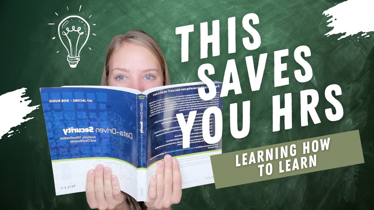 This saves you hours of learning time! Learn how to learn