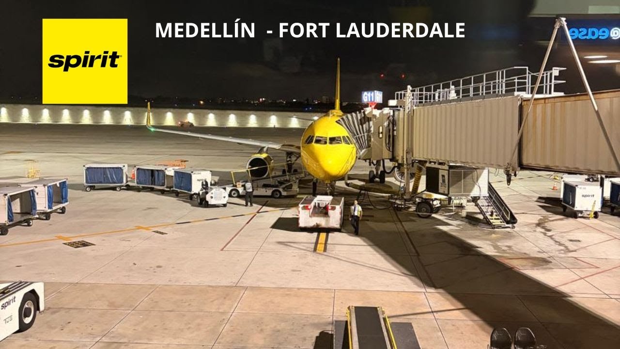 Vuelo de Medellín a Fort Lauderdale | Spirit Airlines | Airbus A320 | Flight Report