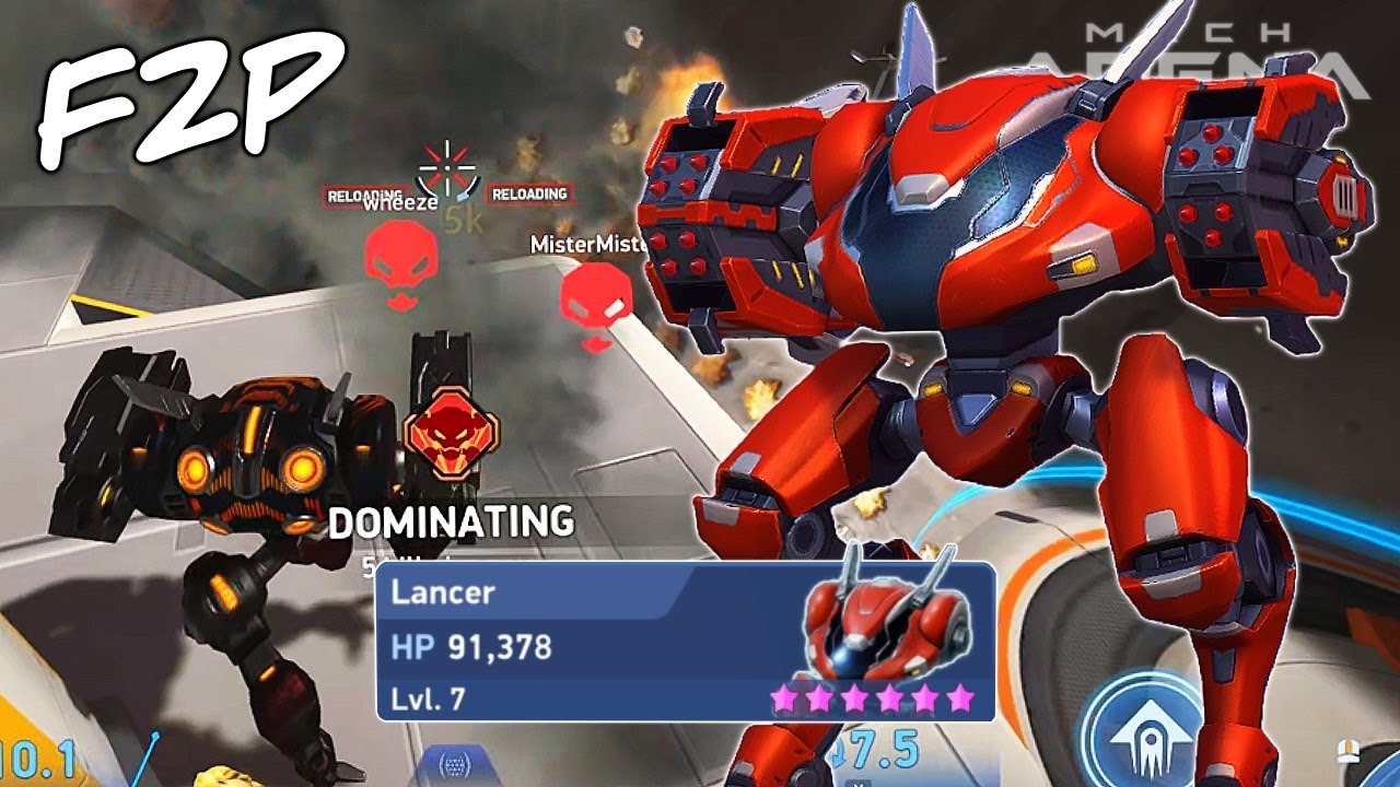 MAX LEVEL Lancer on F2P Account!? 👀 - Mech Arena