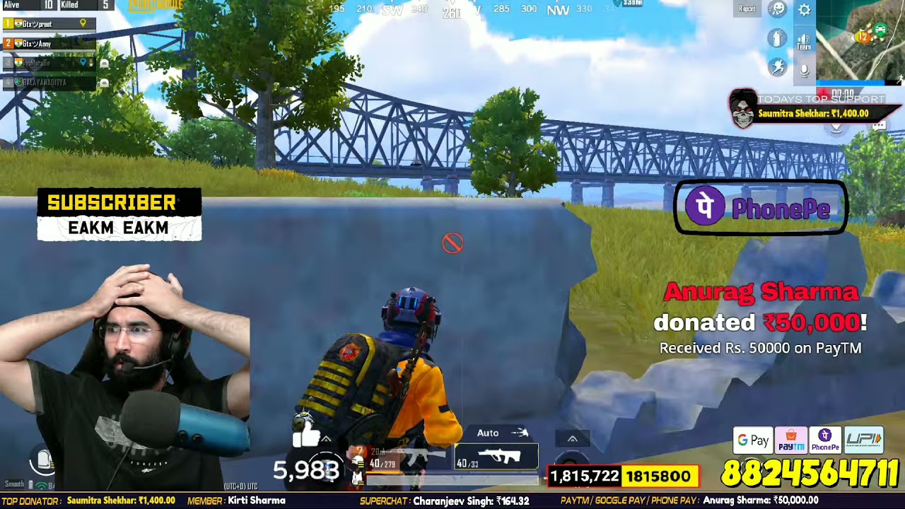 Gtx preet shocked after getting 50k superchat