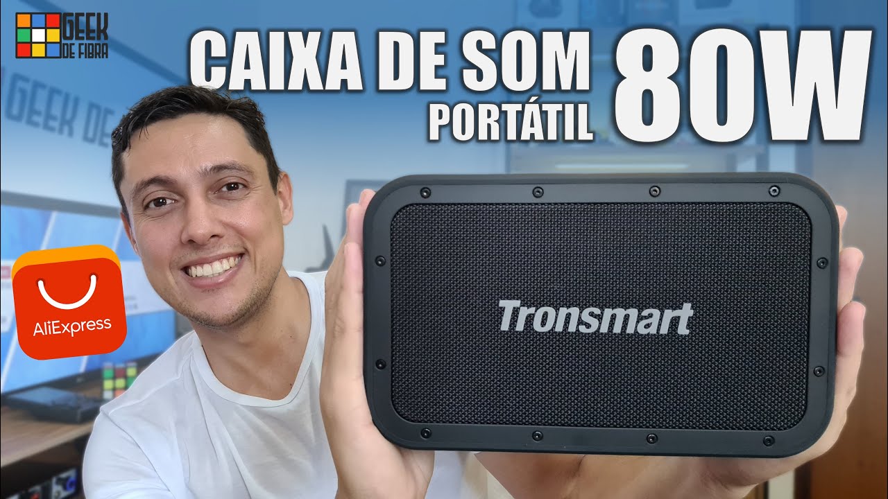 TRONSMART FORCE MAX 80W Caixa de Som PORTÁTIL - Uma festa onde estiver