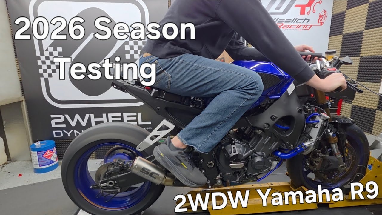 Начались тестовые заезды на мотоцикле Yamaha R9 в сезоне 2026!