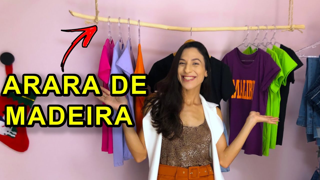 Faça você mesmo sua ARARA suspensa| ARARA BARATA PARA LOJA