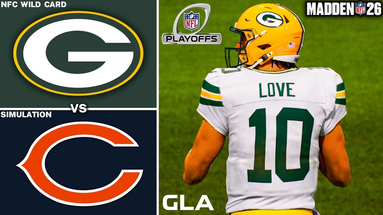 Packers vs. Bears Simulation - NFC Wild Card Playoffs - Madden 26 PS5 Gameplay