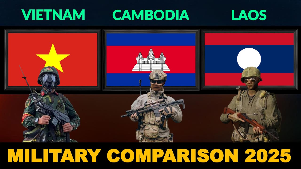 Vietnam vs Cambodia vs Laos Military Power Comparison 2025 | Defense Tube