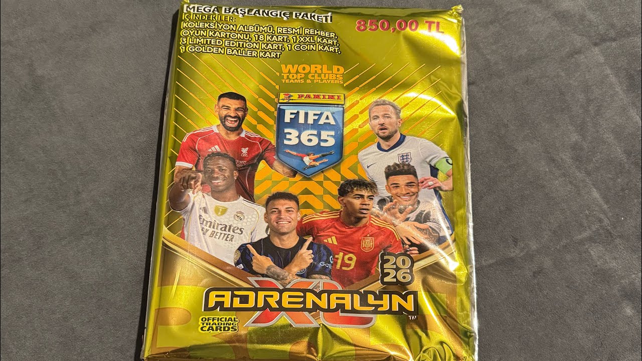Fifa 365 Panini Adrenalyn XL 2026 Mega Başlangıç Paketi #1
