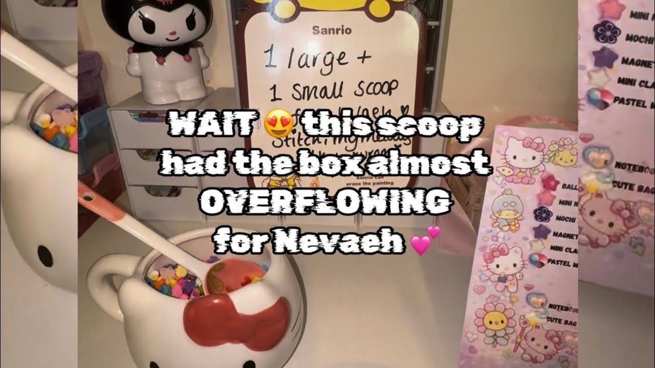 Packing a HUGE Lucky Mystery Scoop | Hello Kitty, Stitch & Kuromi
