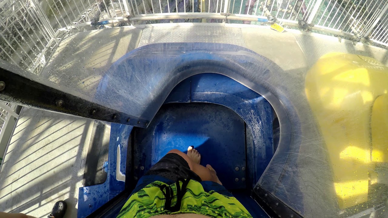 World Waterpark Sky Screamer Waterslide POV (Tunnel), West Edmonton Mall, AB