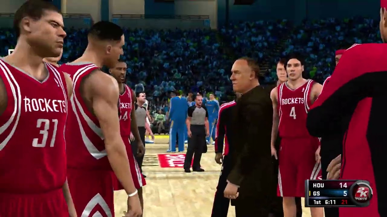 NBA 2K11 Gameplay - Houston Rockets vs Golden State Warriors