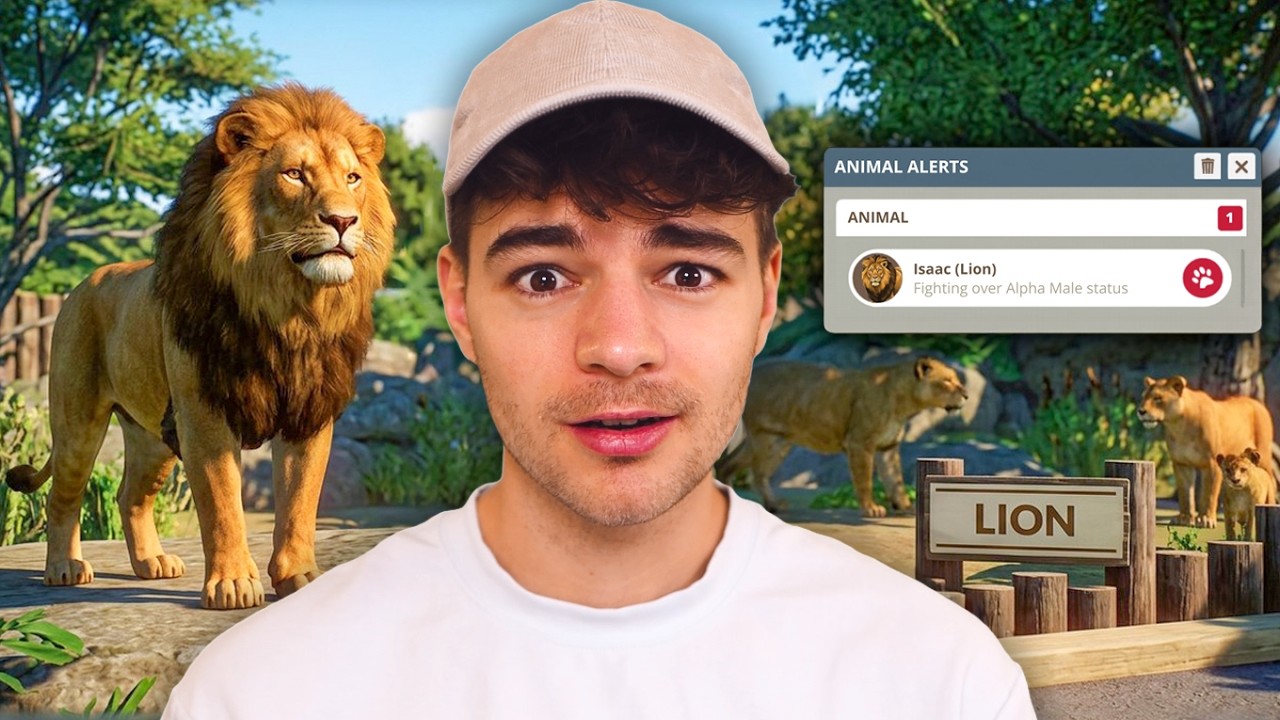 Just Chatting & Planet Zoo - Introducing the Lions!