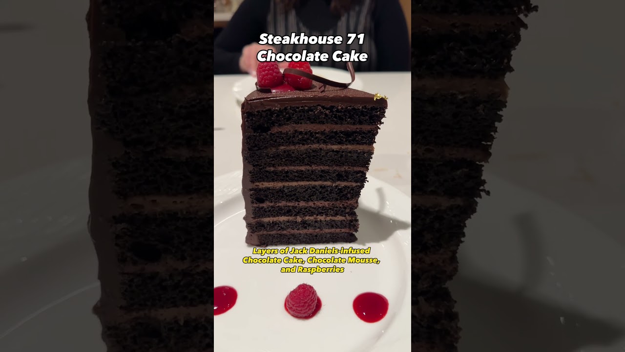 Jack Daniel&rsquo;s Infused Steakhouse 71 Chocolate Cake from Disney&rsquo;s Contemporary #disneyfood