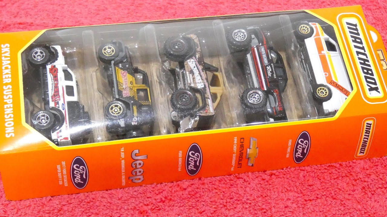 2024 Matchbox SKYJACKER SUSPENSIONS 5 Pack