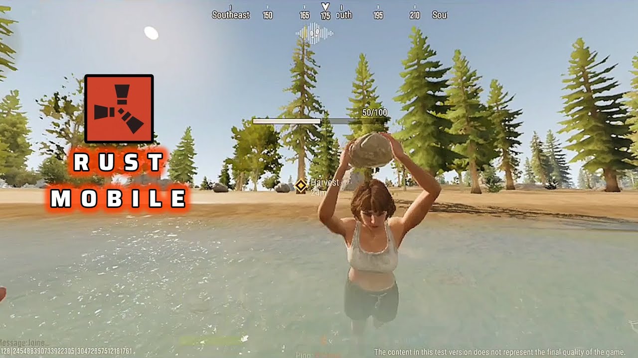 Rust Mobile - Navigating The Game Map With Low Graphics