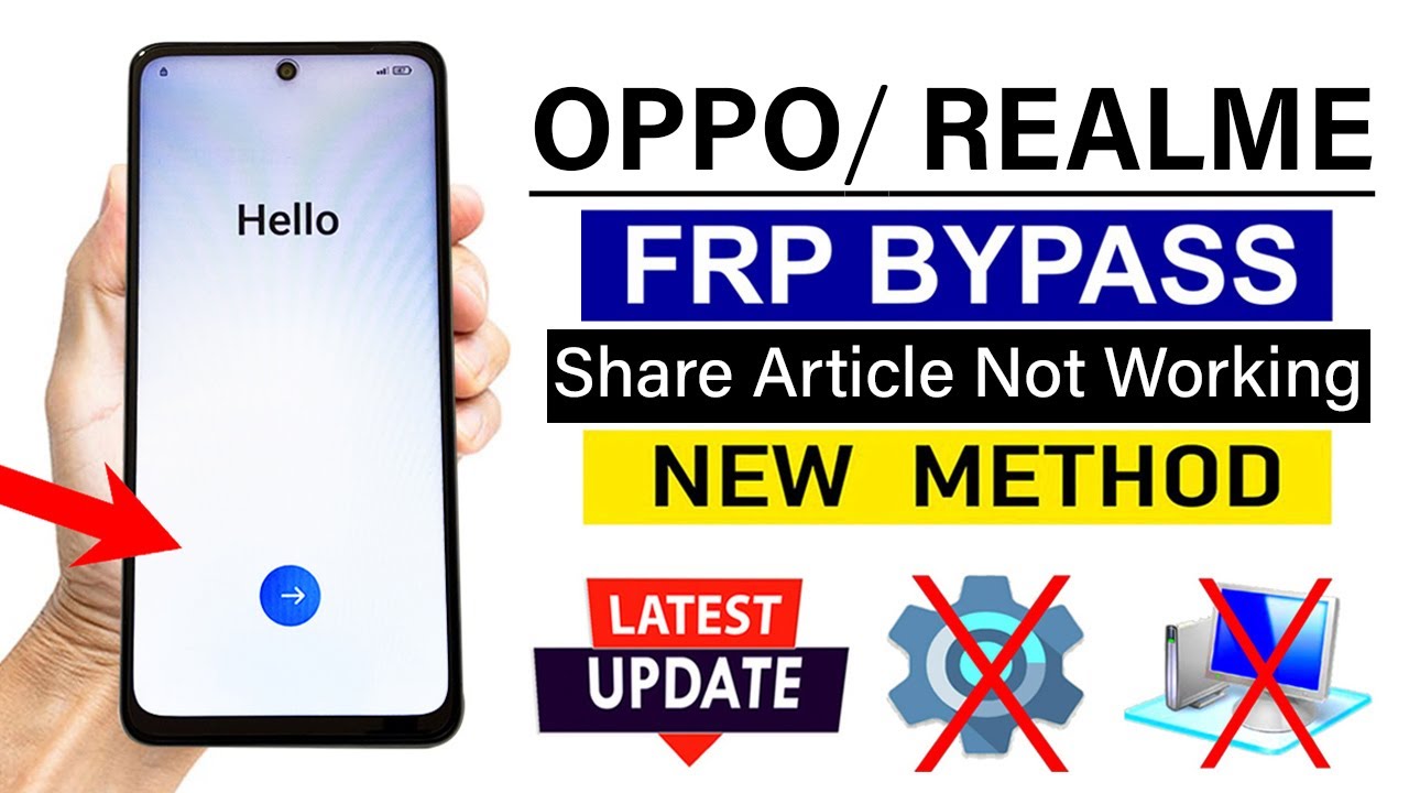 All Oppo/Realme ANDROID 14 : Google/ FRP Bypass (without pc) - Share Article Not Working