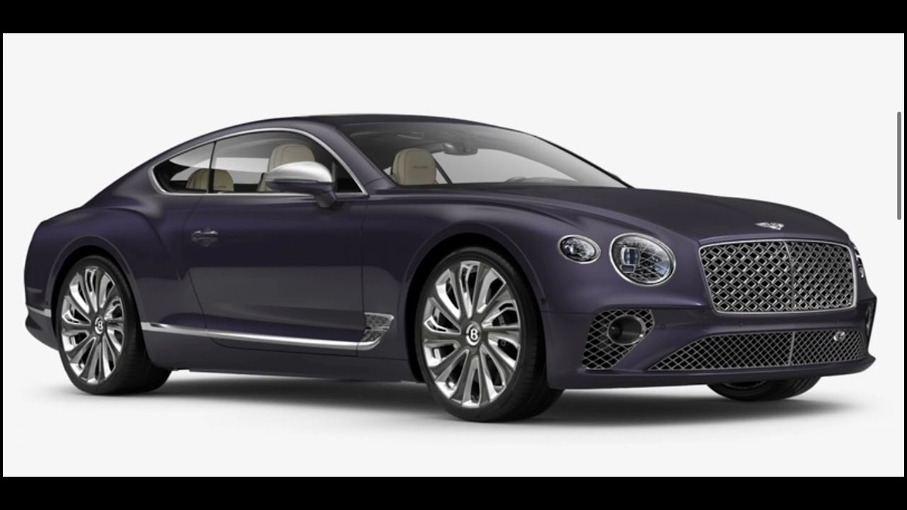 THE 2024 BENTLEY CONTINENTAL GT MULLINER W12  COLORS  REDS & PURPLES