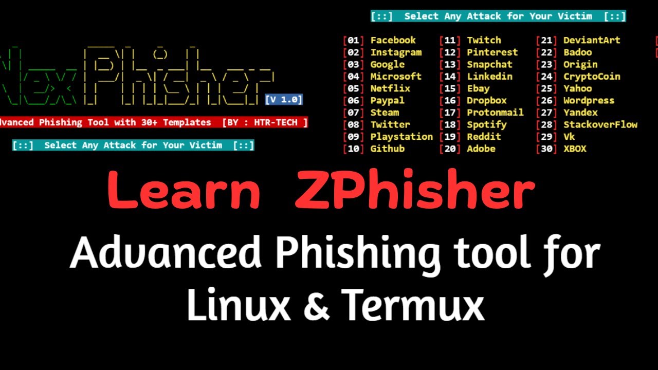 ZPhisher Phishing Tutorial on Termux -  How To Install & Run ZPhisher on Termux