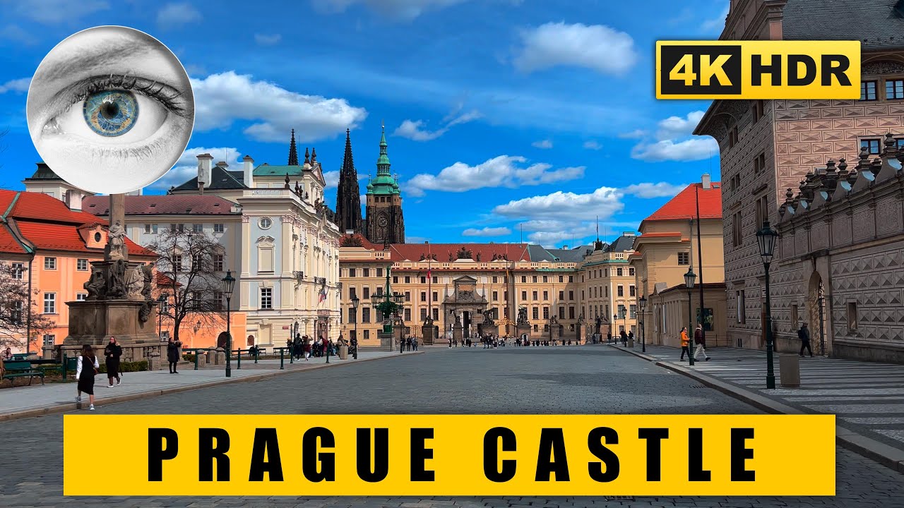 Prague Castle 4k walk: The best view of the city from The South Gardens - Czech Republic 🇨🇿 HDR ASMR