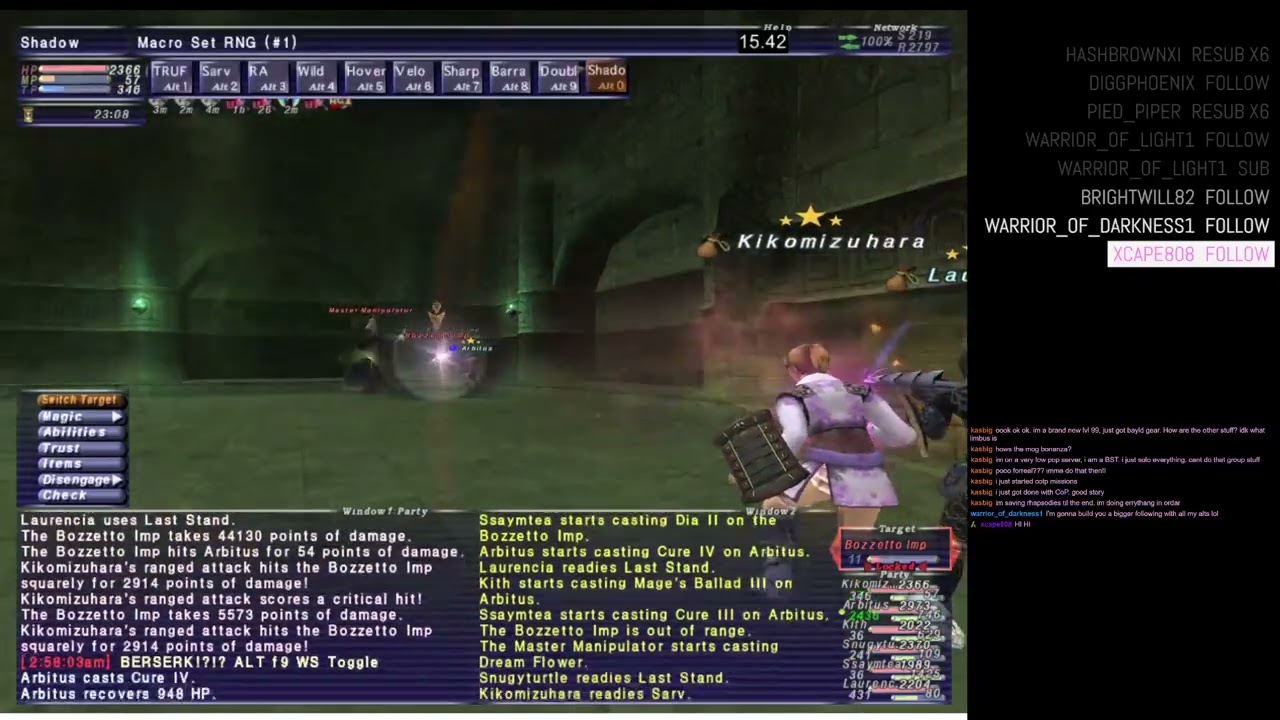 FF11 FFXI Pinaka stage 5 funzies in Soulflayer Ambuscade