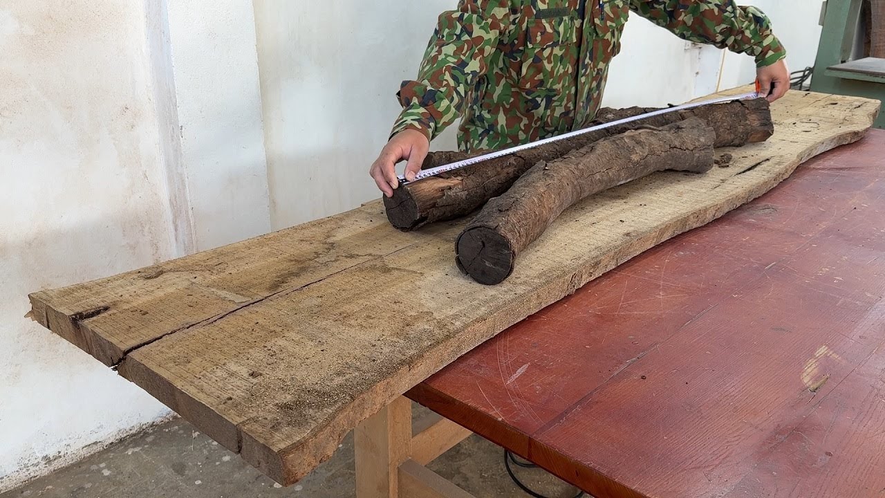 Astonished by This Unique Furniture Making Idea - Transforming Raw Firewood Into Work of Art