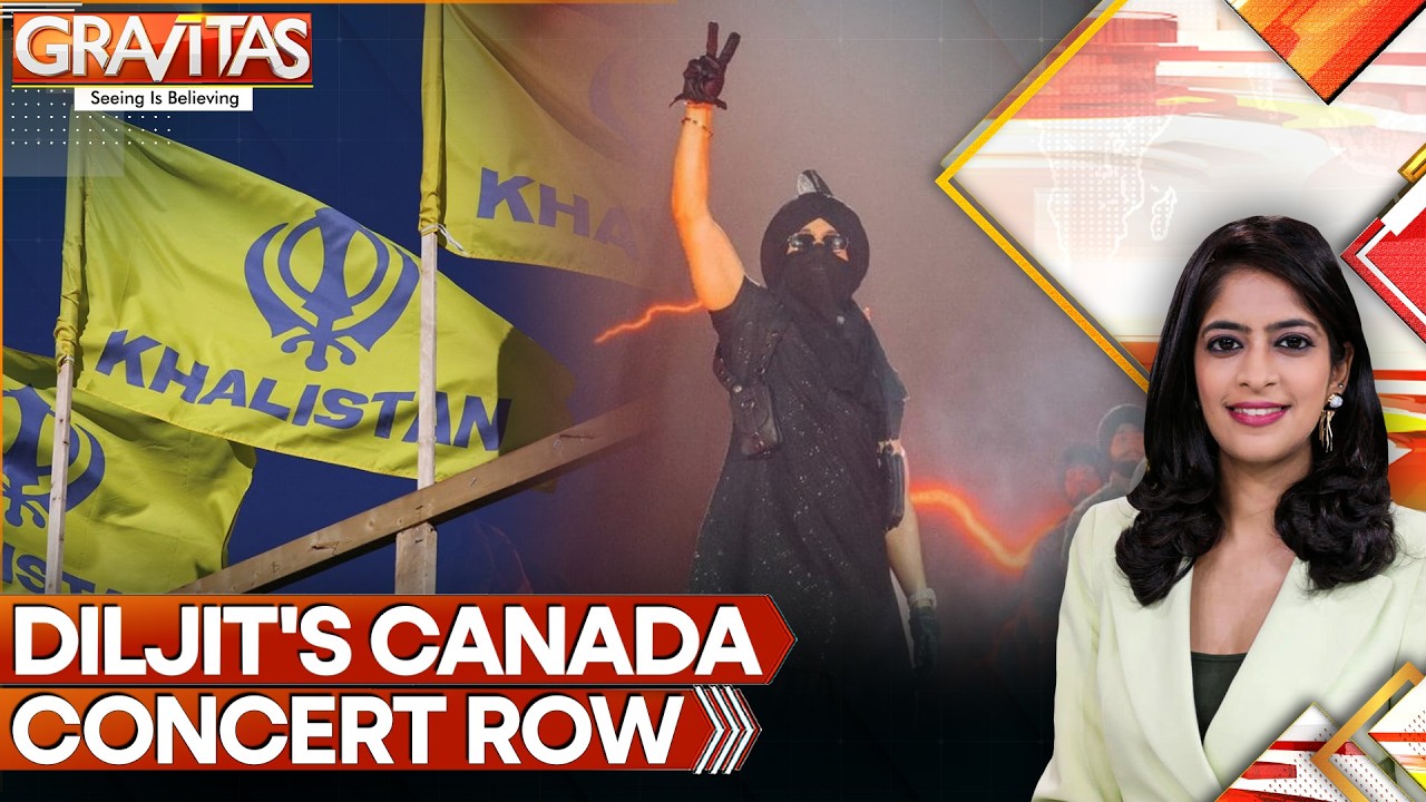 Pro-Khalistani Flags At Dosanjh's Concert | GRAVITAS | WION