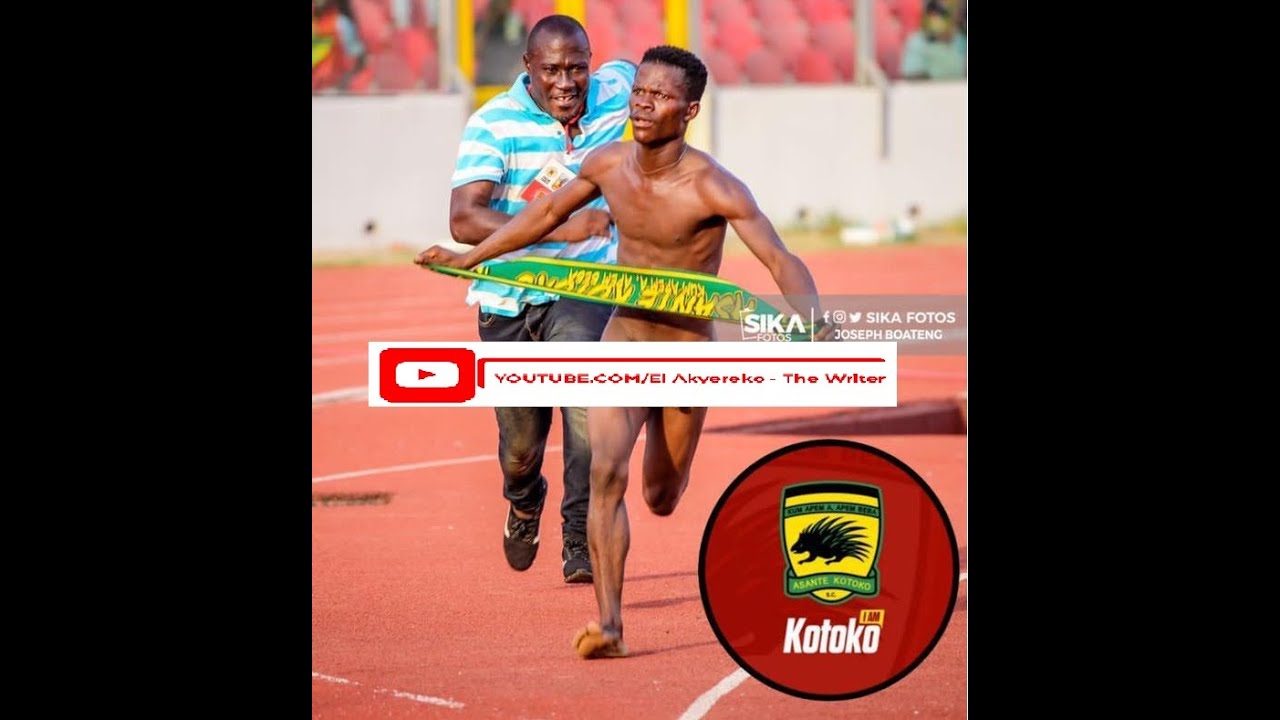 Fan runs naked at Baba Yara Sports Stadium after Kotoko beat Hearts of Oak in Kumasi