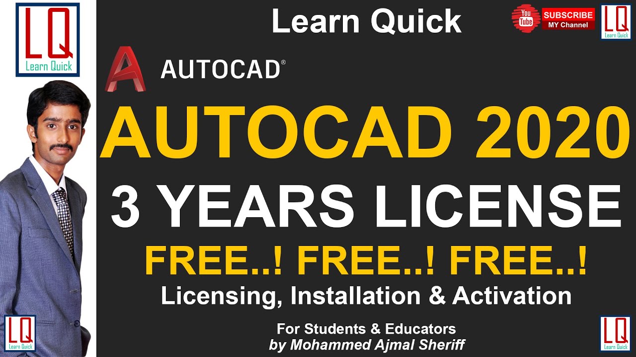 [OLD VERSION] AutoCAD 2020 | Free License | How to install and activate | Tutorial | Learn Quick