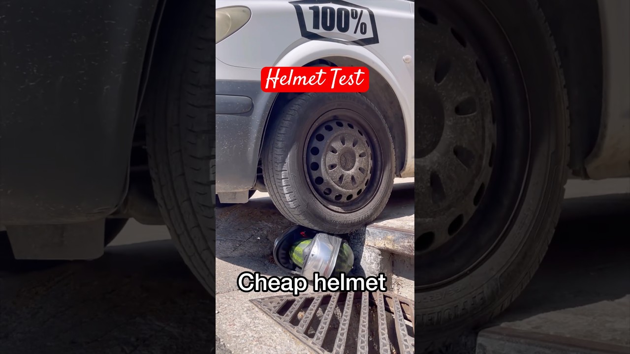 Helmet Test: Cheap vs Expensive! Which is safe? #safetyfirst #helmet #tips #bikercommunity #trending