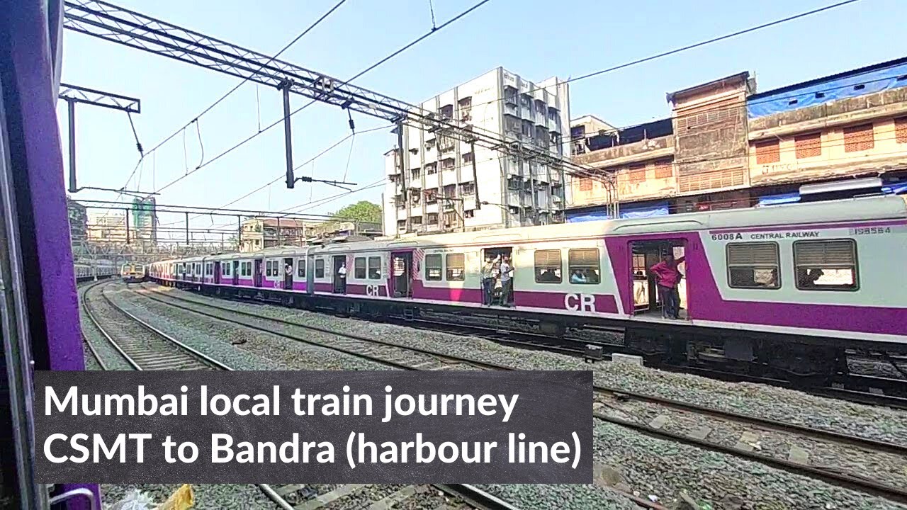 Mumbai local train journey | csmt to bandra railway station | harbour line, central line mumbai |