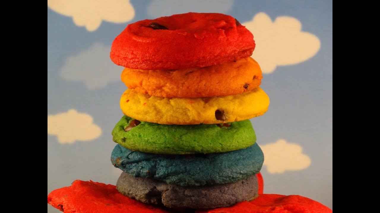 Rainbow Chocolate Chip Cookies- with yoyomax12 (Collab with How To Cook That)