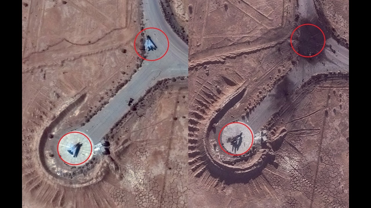 First F-14 Tomcats Confirmed Destroyed in Iran & NINE J-7 Fighters at Isfahan Airbase