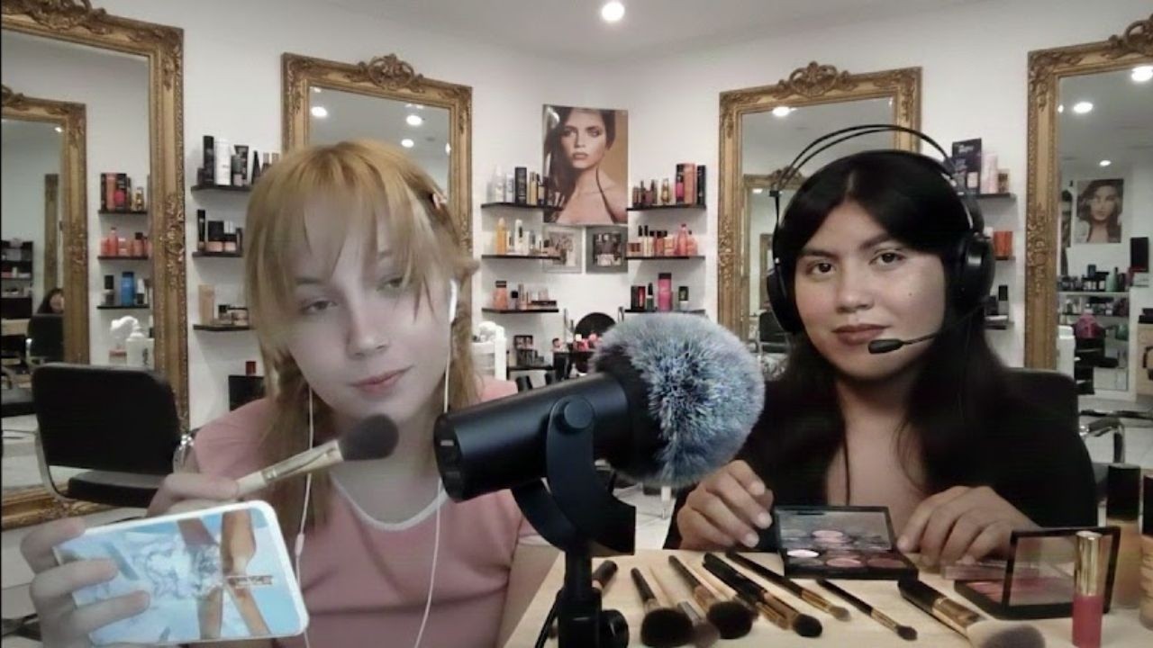 Asmr Colaboración con @MilkywiveASMR Te Maquillamos❤️