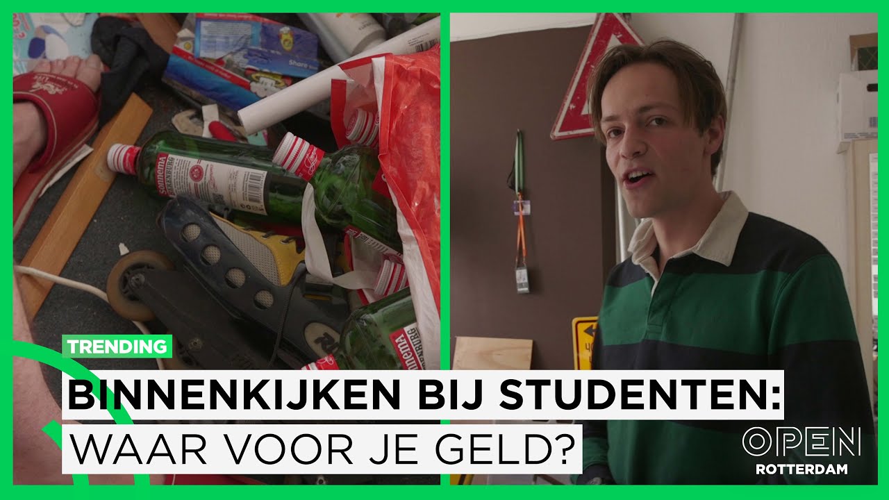 Binnenkijken bij studenten: Lian woont ruim maar duur, Mees woont gedeeld voor weinig | TRENDING