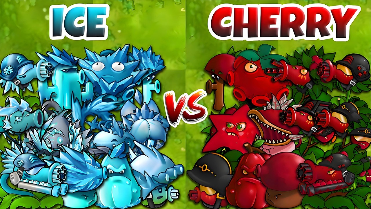 PVZ Fusion 3.8 Challenge - Team ICE vs CHERRY Plants Fusion vs Obsidian Gargantuar - Who Will Win?