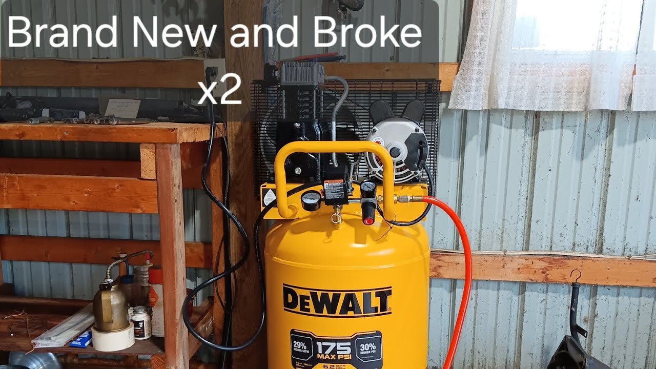 СЕРЬЕЗНАЯ НЕИСПРАВНОСТЬ Воздушный компрессор Dewalt на 30 галлонов... плюс обкатка и проверка