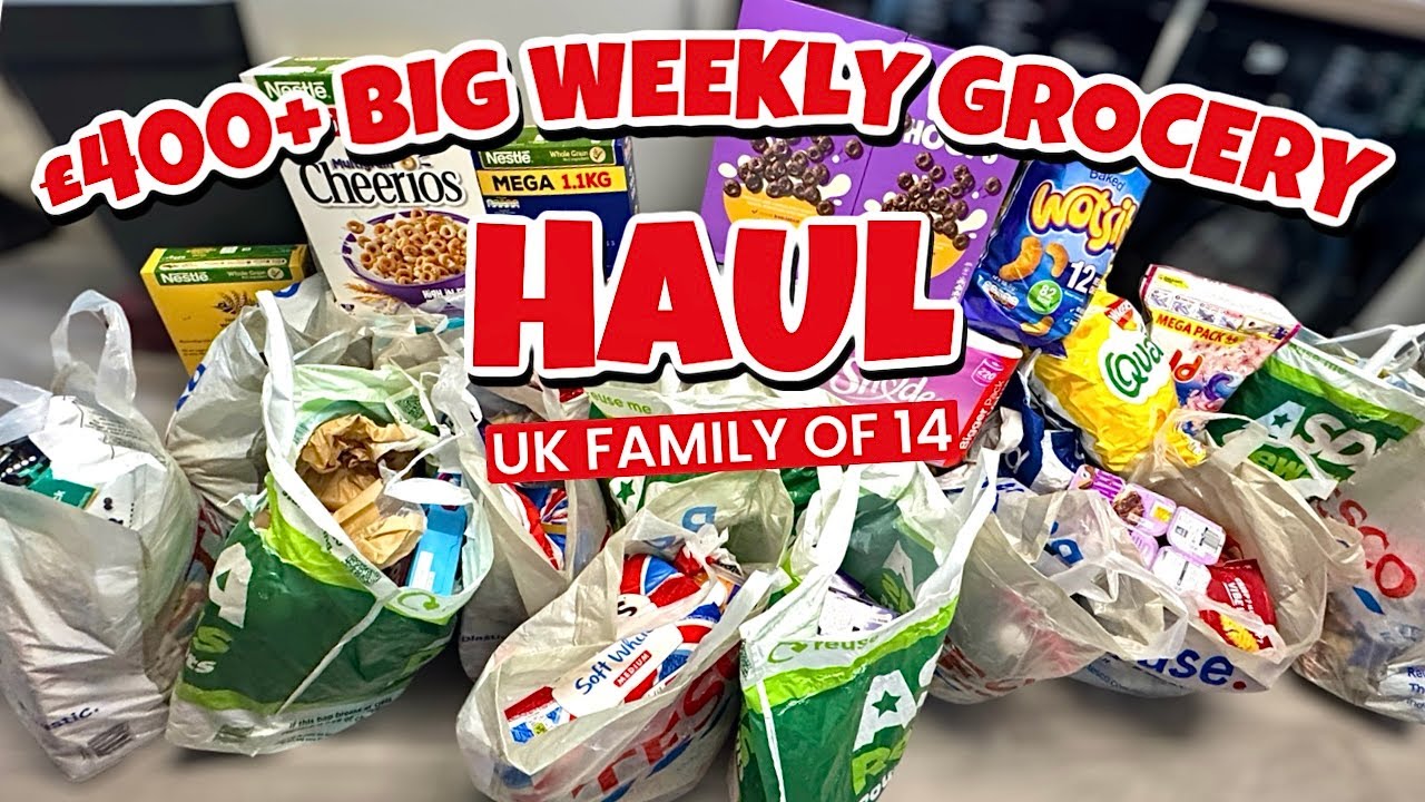 ** Mum of 12’s £400+ BIG Weekly Grocery Haul & Honest Chat About Big Family Life!  **