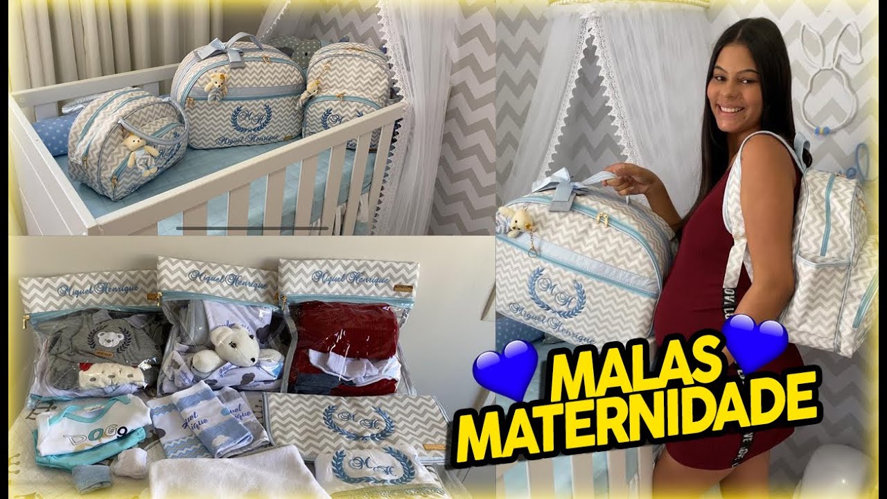 MALAS MATERNIDADE DA MAMÃE E DO BEBE | Agora miguel pode vim ,Arrumando e mostrando TUDO