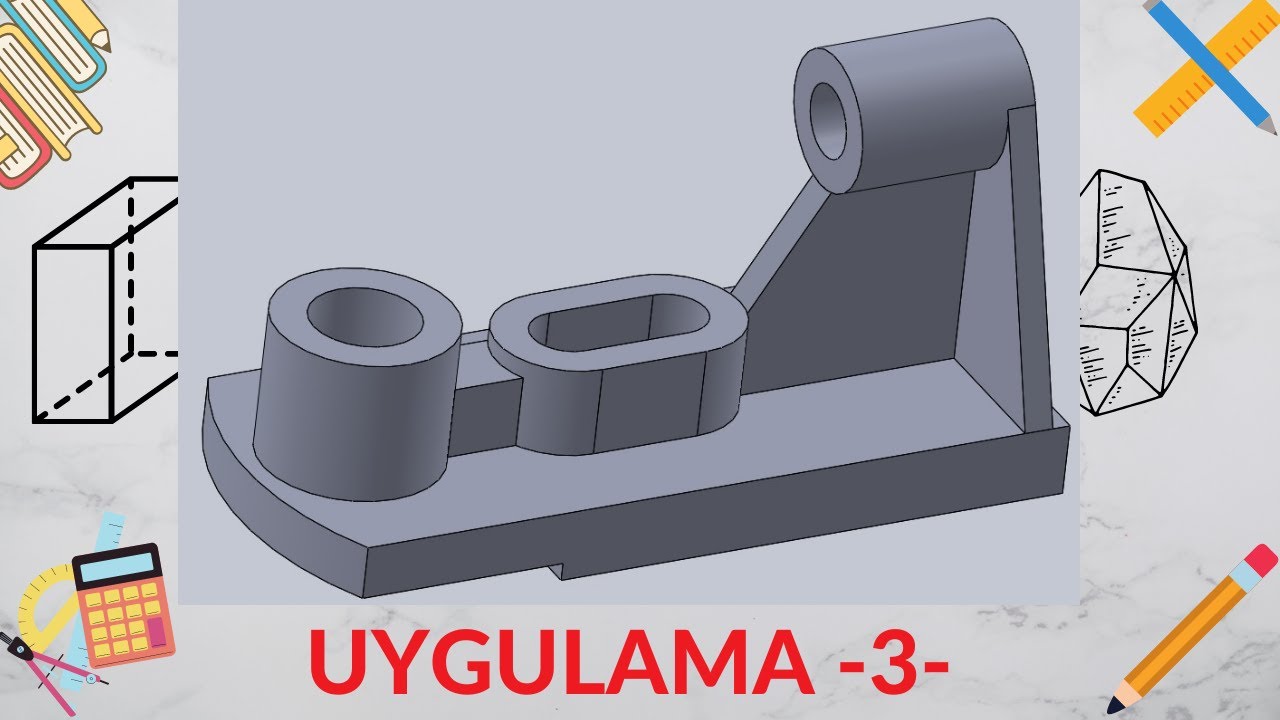 SOLIDWORKS UYGULAMA - 3 RİB(FEDER) KOMUTU,PLANE(DÜZLEM) ATAMA NASIL YAPILIR?