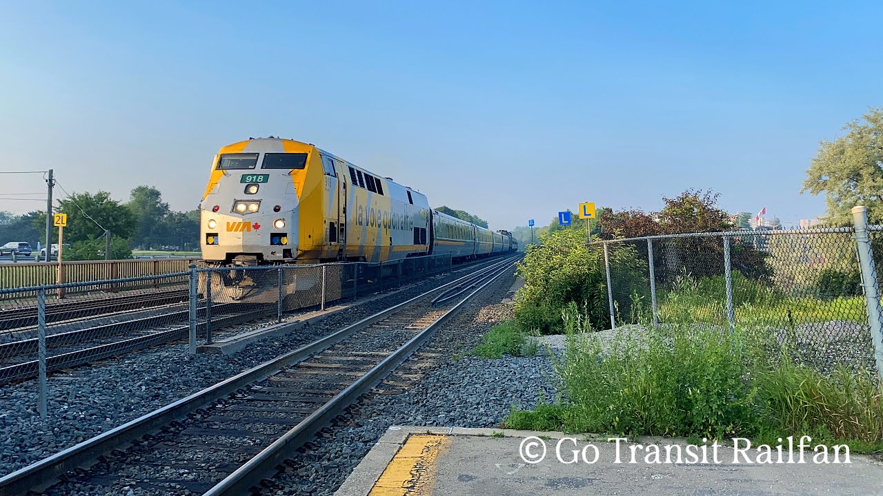 Some GO and Via action at Eglinton GO