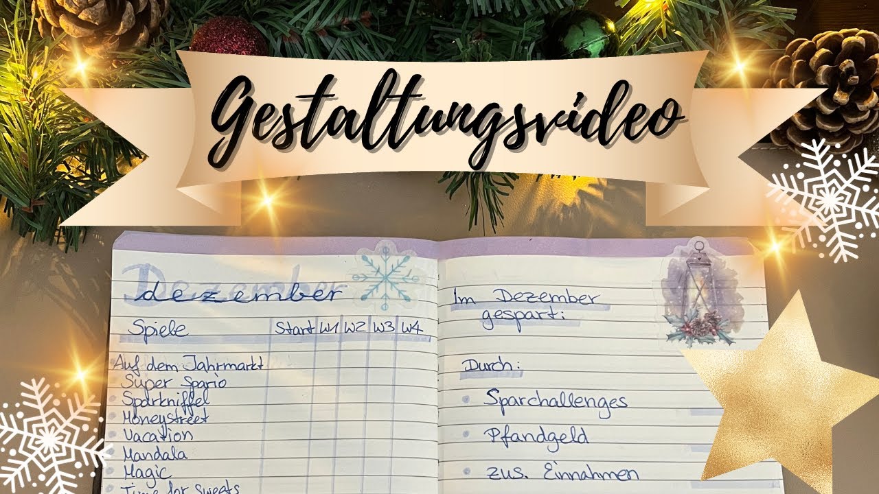 Gestaltungsvideo für den Dezember ❄️ Umschlagmethode