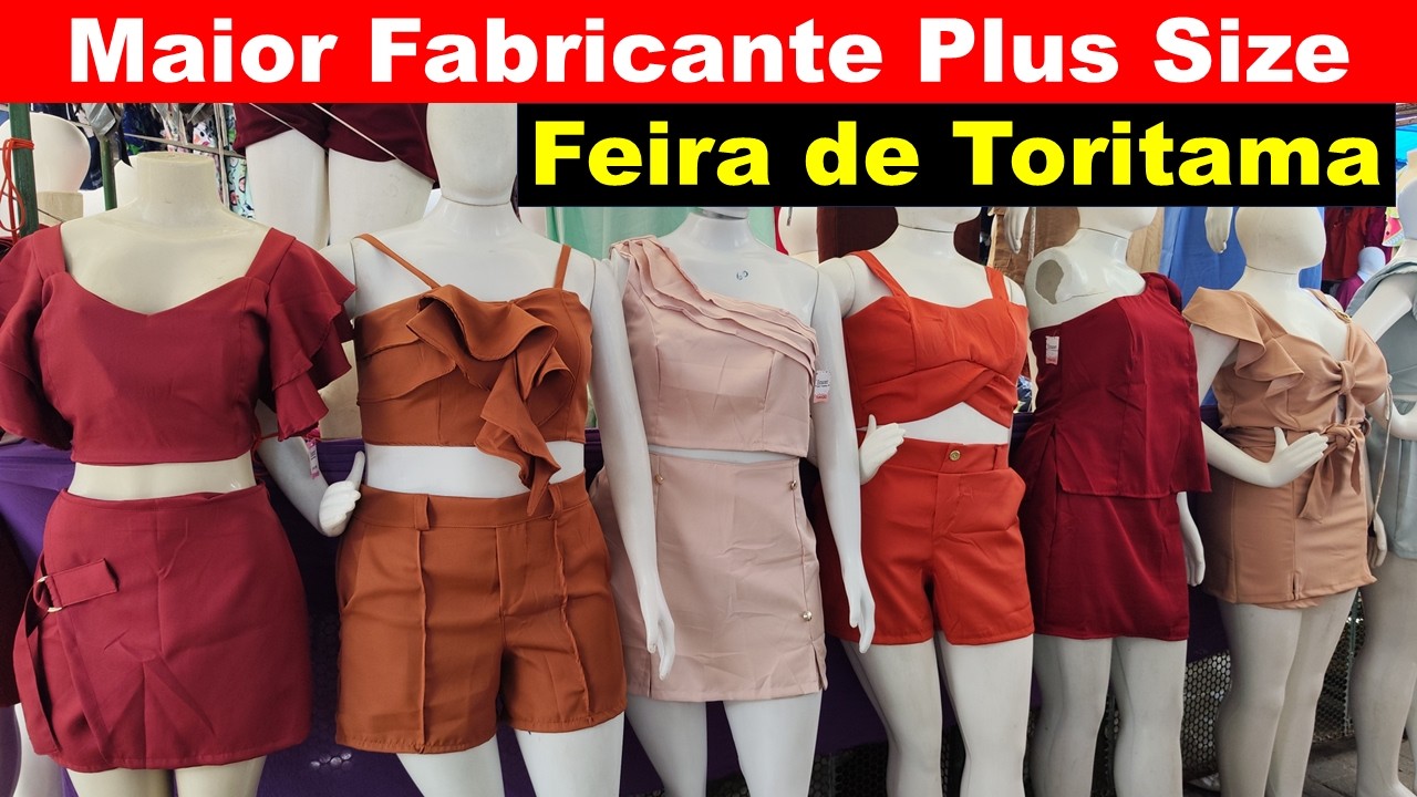 MAIOR FABRICANTE DE MODA PLUS SIZE, VESTIDOS, CONJUNTOS E MACACÃO NA FEIRA DE TORITAMA PE