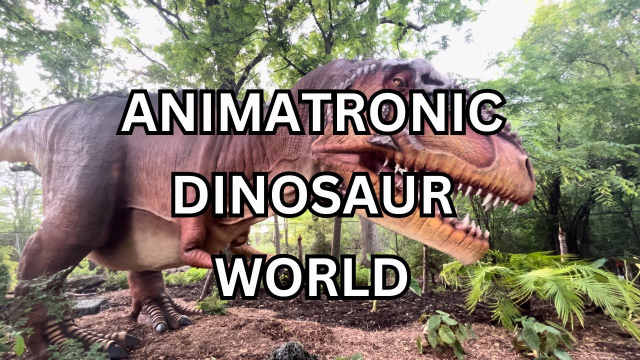 Dinosaur Discovery Tour - Animatronic Animal Exhibit - 4K - Ice Age Dinosaurs Walk-Through Tour -Zoo