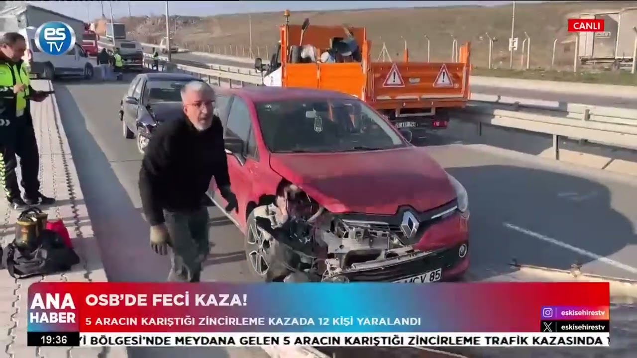 Eskişehir Organize Sanayi Bölgesi’nde feci kaza