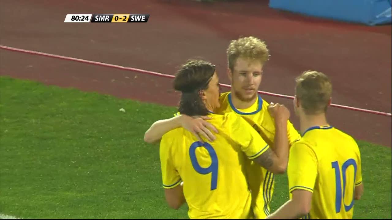 Gustafson ut&ouml;kar mot San Marino - TV4 Sport