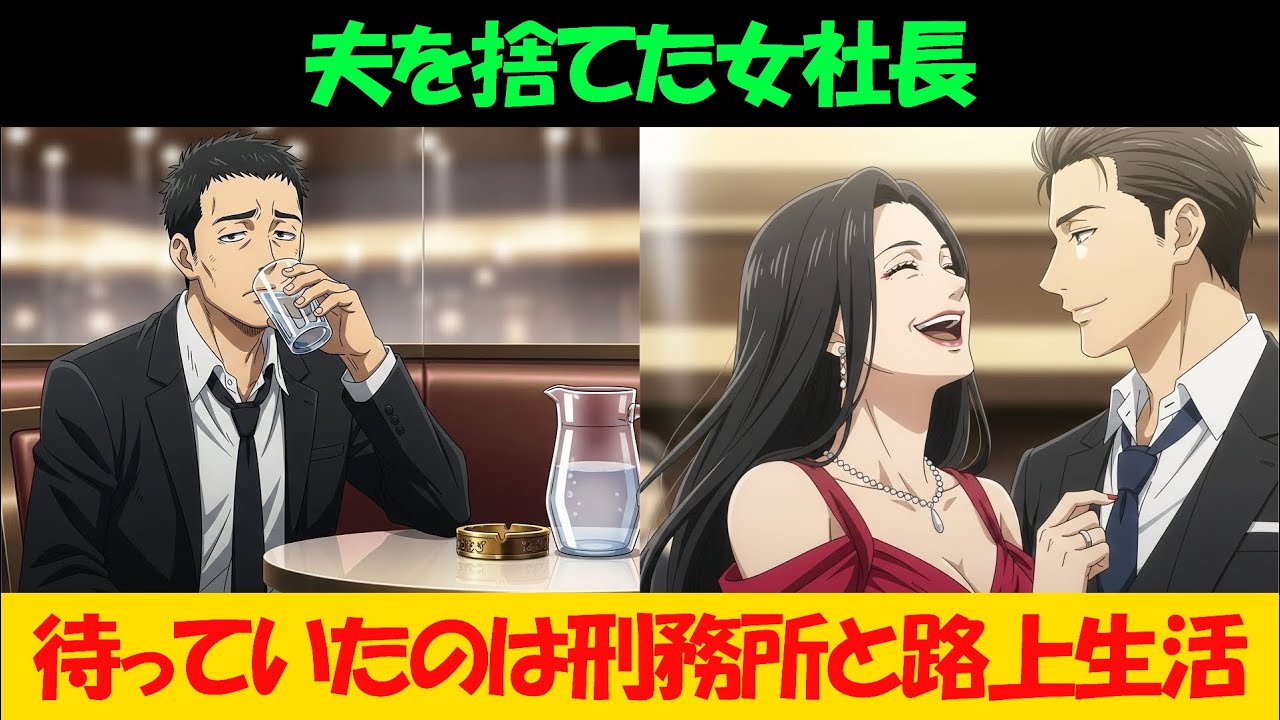 【漫画】40代で転落…夫を「役立たず」と捨てた女社長の末路…刑務所で迎える「老後ホームレス」の地獄